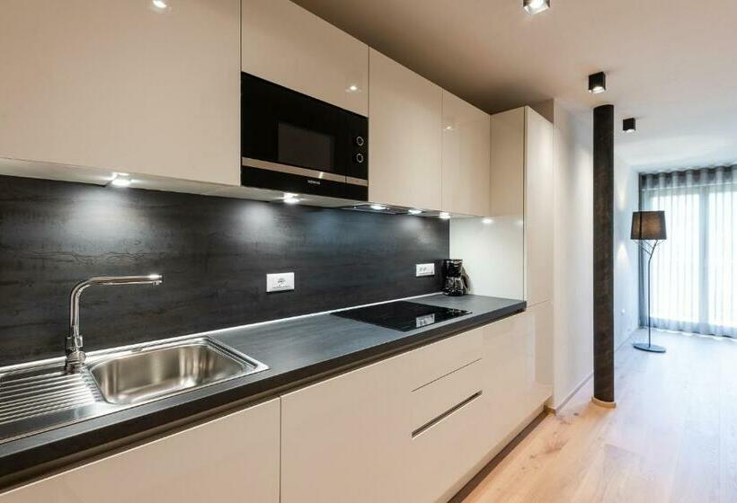 침실 1개 발코니 아파트, Aparthotel Abiná Lana Höhe