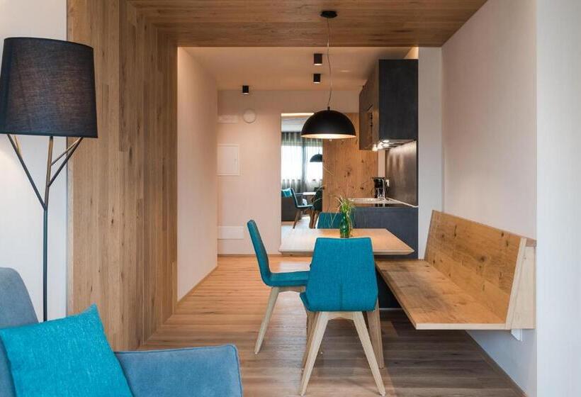 침실 1개 테라스 아파트, Aparthotel Abiná Lana Höhe