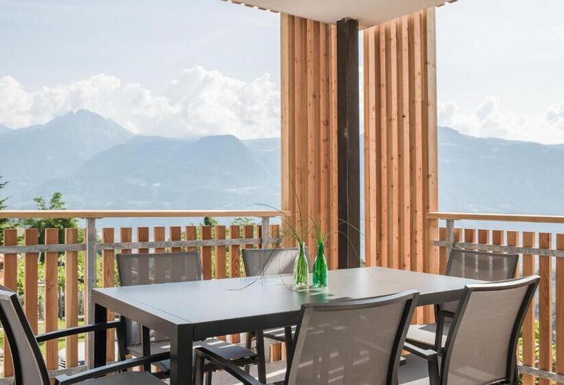 침실 1개 테라스 아파트, Aparthotel Abiná Lana Höhe