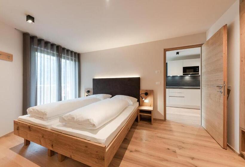 침실 1개 발코니 아파트, Aparthotel Abiná Lana Höhe