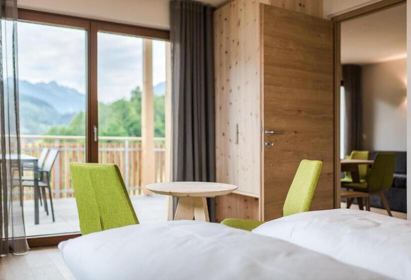 침실 1개 테라스 아파트, Aparthotel Abiná Lana Höhe