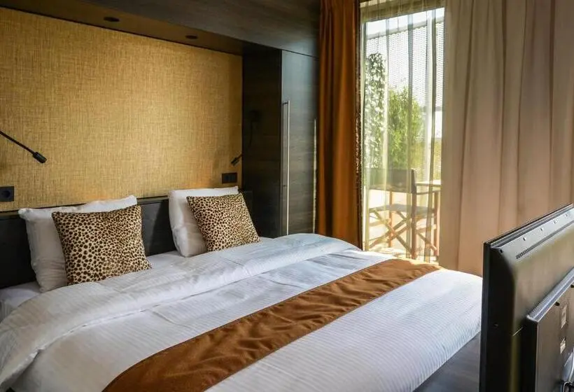 バルコニー付きデラックスルーム, Boutique Hotel Karel De Stoute