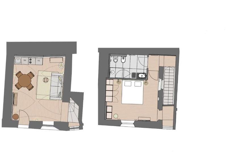 Апартаменты 1 Спальня, Kuntino Suites