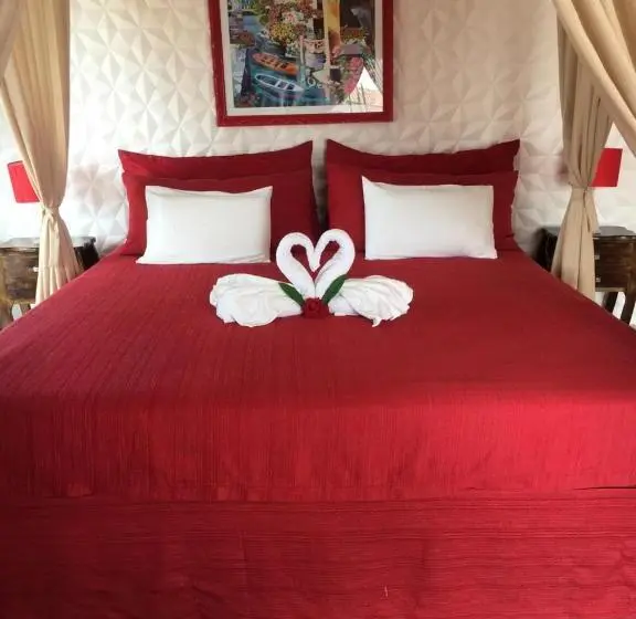 オーシャンビューデラックスルームバルコニー付き, Relais De Charme Boutique Hotel Pititinga