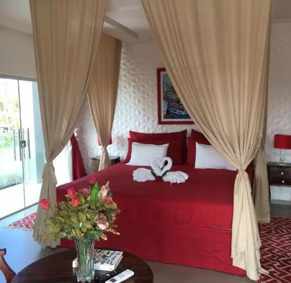 オーシャンビューデラックスルームバルコニー付き, Relais De Charme Boutique Hotel Pititinga