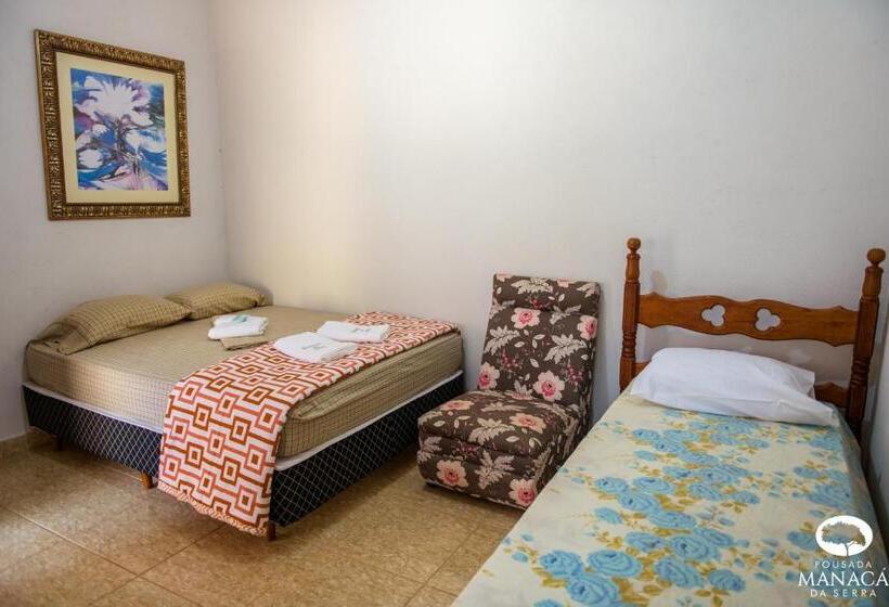 Quarto Triplo Estandar, Pousada Manacá Da Serra