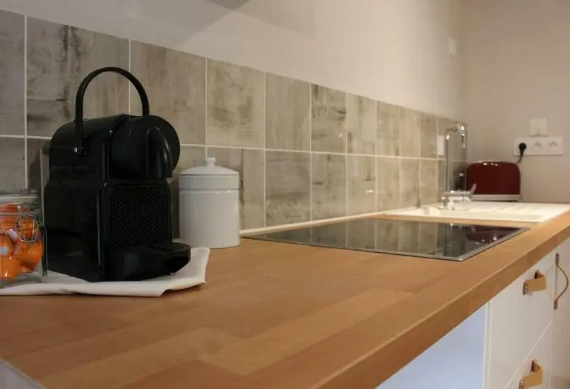 テラス付き１ベッドルームアパートメント, Manoir Du Moustoir   Hôtel Les Empreintes