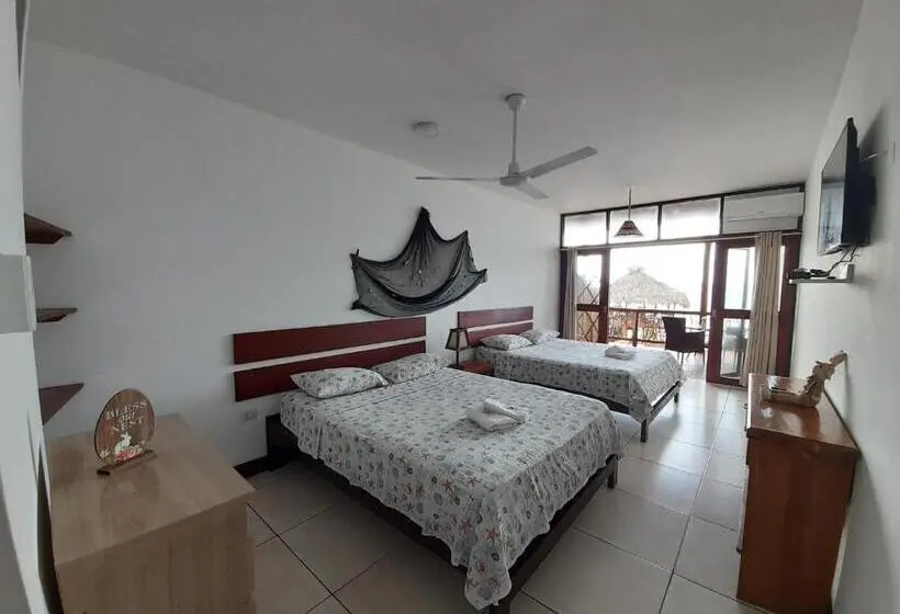 景色の見えるスタンダード4人部屋, Maria Jose Bungalows