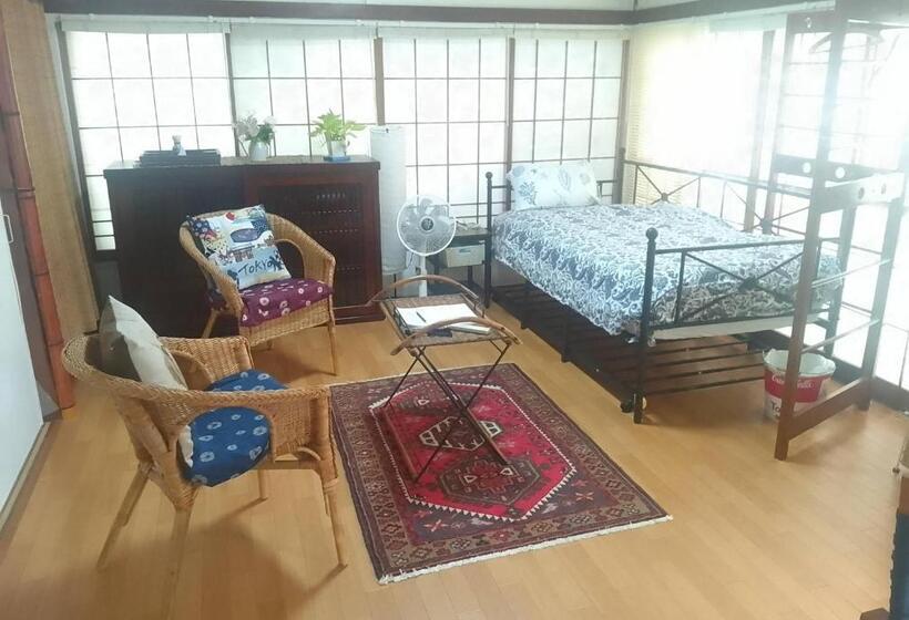 庭の見えるシングルルーム, Ems Enoshima クラシックゲストハウス ペットok