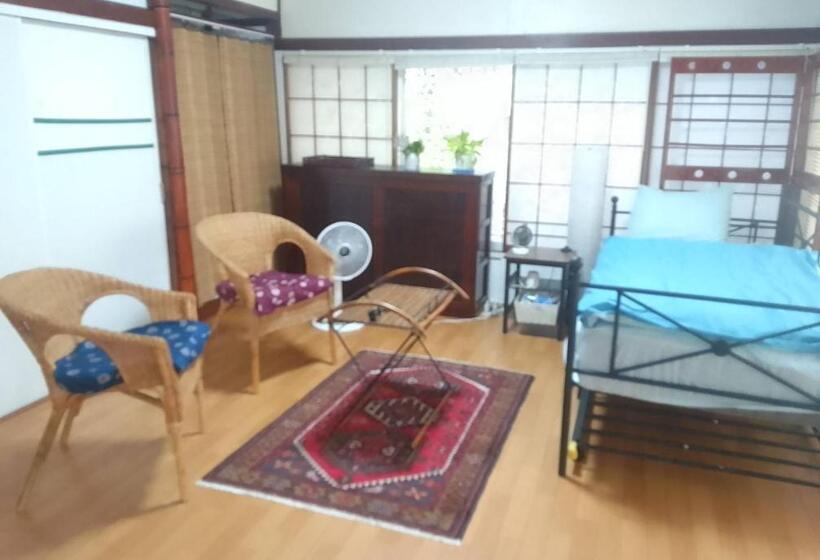 庭の見えるシングルルーム, Ems Enoshima クラシックゲストハウス ペットok