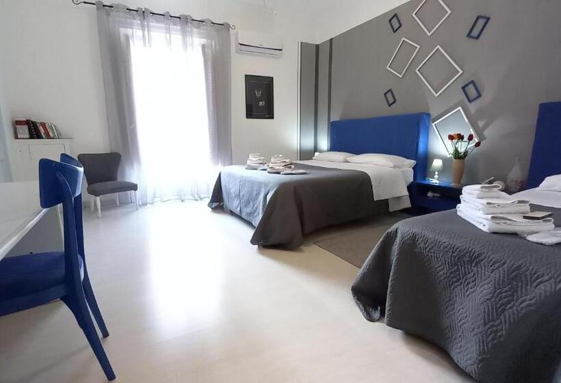 带2个卧室的套房, Bed&book Palazzo Cutelli