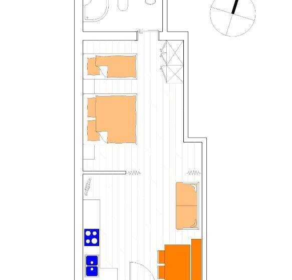 آپارتمان 1 خوابه, Piz Da Cir