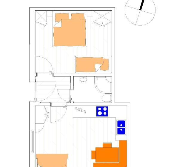 آپارتمان 1 خوابه, Piz Da Cir