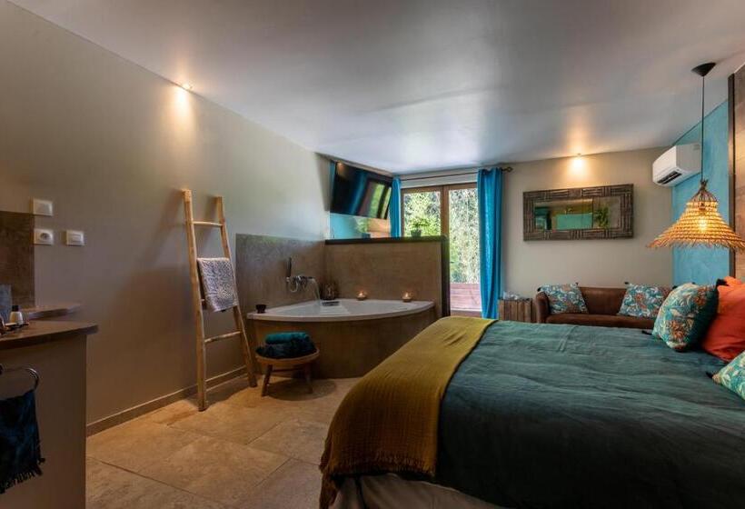 バスタブ付きスタンダードルーム, Lavand'ange Et Spa