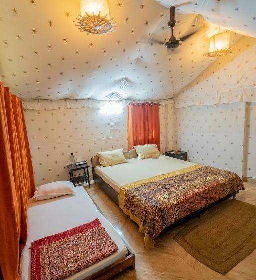 غرفة ديلوكس ثلاثية, Camp Serai Tiger Tadoba