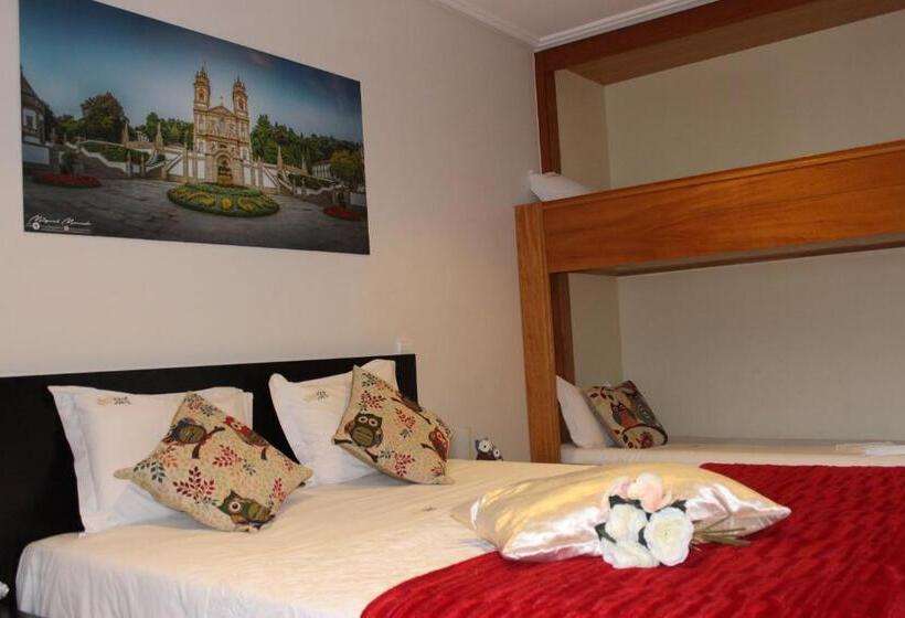 חדר לארבעה סטנדרטי עם נוף לגינה, Turismo Homes Solar Do Areal