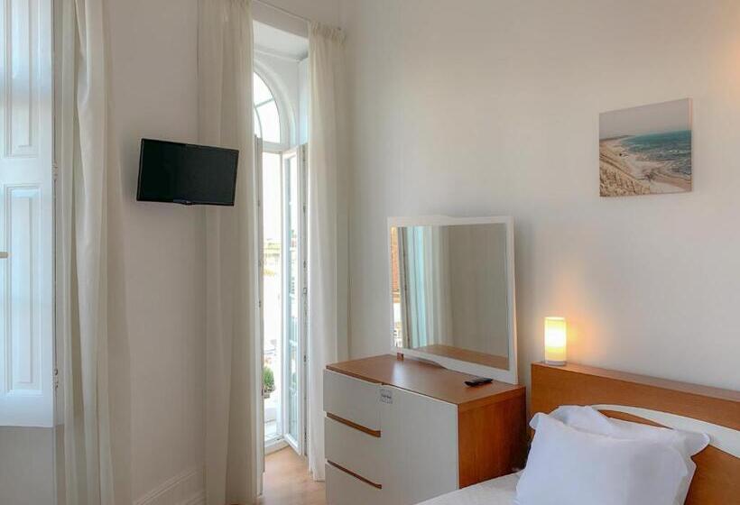 غرفة قياسية فردية مزودة بشُرفة, Guesthouse Tricana De Aveiro