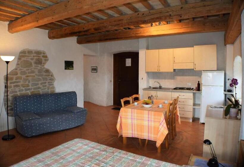 庭の見える１ベッドルームアパートメント, Agriturismo Alla Vecchia Quercia