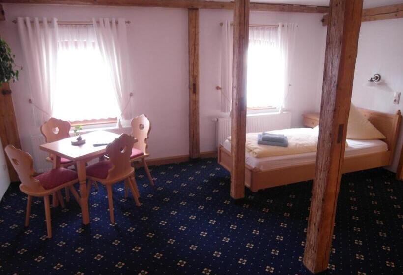 침실이 1개인 아파트 연결 중, Pension Und Gaststätte Zur Brauschänke