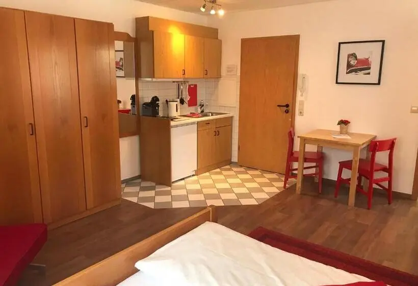 Standard-huone Parveke, Self Check In Ferienwohnungen & Apartments Am Bergsee