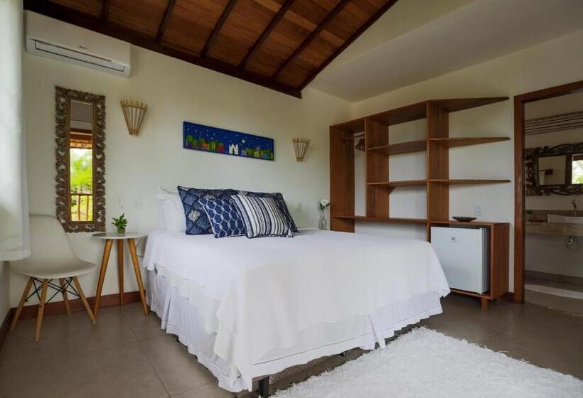 اتاق لوکس با بالکن و چشم‌انداز دریا, Pousada Jakuara