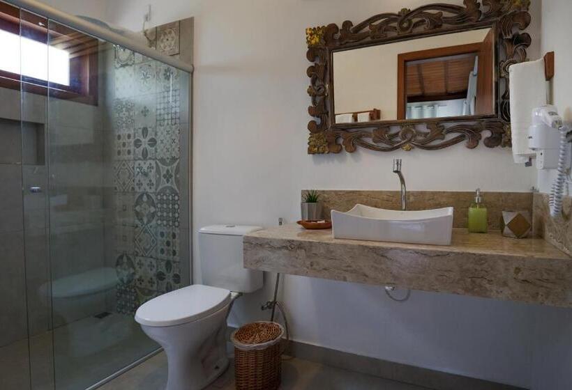 اتاق لوکس با بالکن و چشم‌انداز دریا, Pousada Jakuara