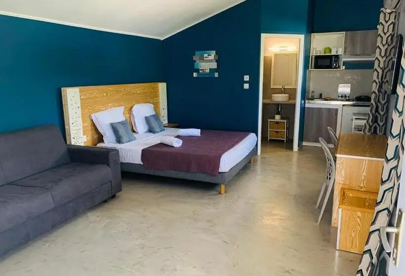 اتاق استاندارد با تراس و چشم‌انداز دریا, Marina , 2mn à Pieds Plage Boucan Canot