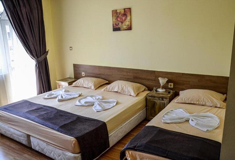 חדר סטנדרט לשלושה עם מרפסת, Edelvais Guest House