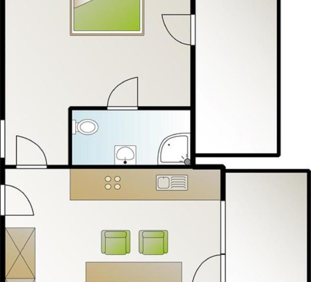 شقة غرفة واحدة, Haus Widdersteinblick