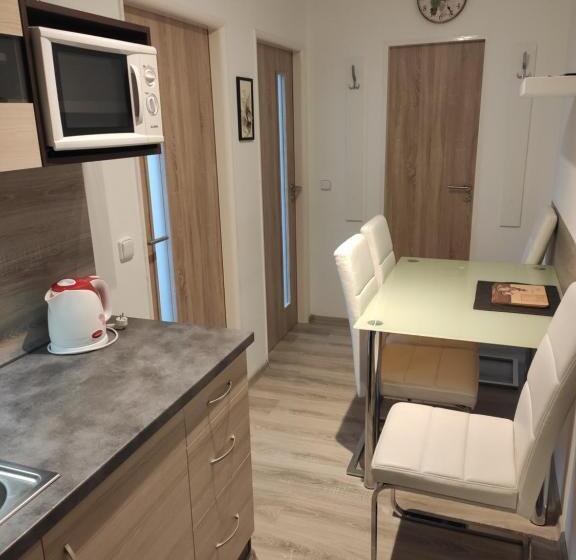 발코니가 있는 2 베드룸 아파트, Pension Pugner