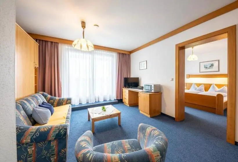 Huoneisto 1 Makuuhuone Näkymä, Frühstückspension Appartementhaus Wasserer