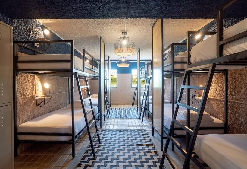 Кровать в Общей Комнате, Selina Cancun Laguna  Zone Hotelera