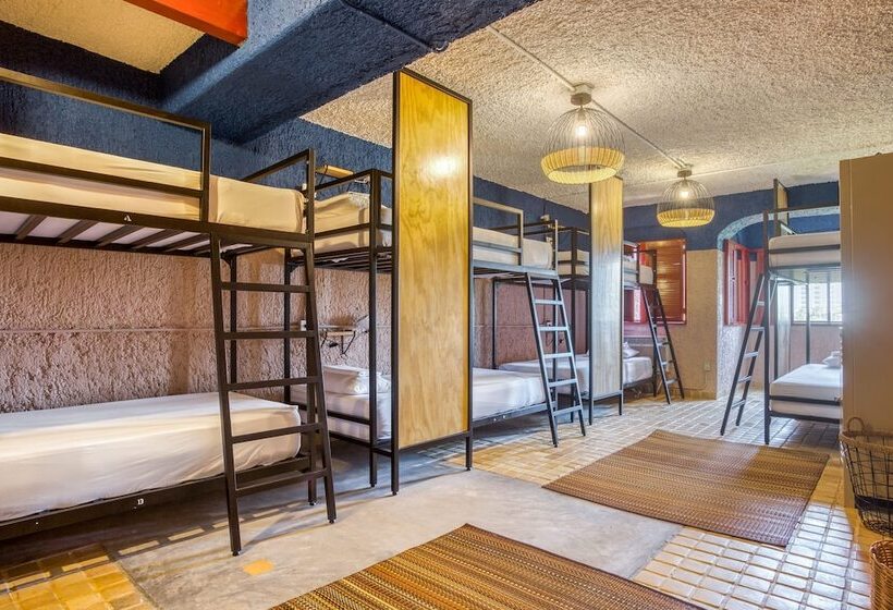 Кровать в Общей Комнате, Selina Cancun Laguna  Zone Hotelera