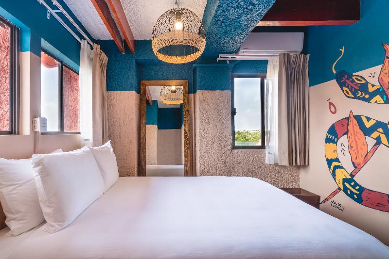 带共用浴室的标准房间, Nílu Cancun Zona Hotelera by Selina