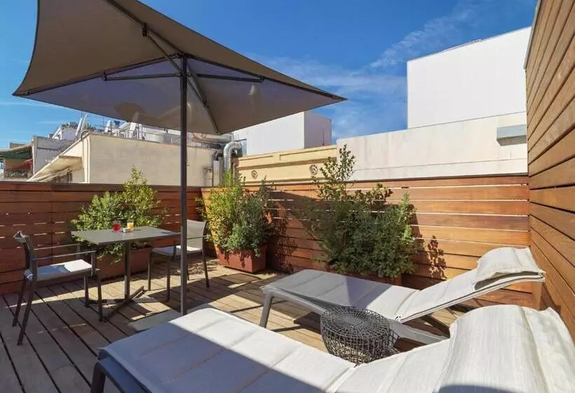 اتاق لوکس با تراس, Boutique Hotel H10 Catalunya Plaza