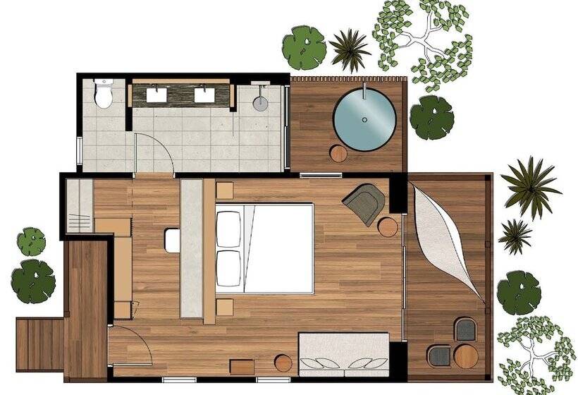 1ベッドルームハウス, Silky Oaks Lodge