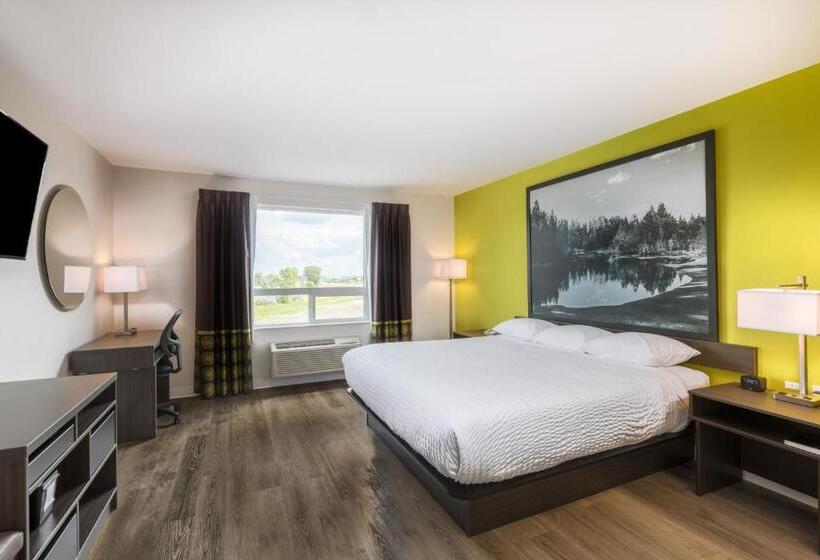 キングサイズベッドのスタンダードルーム, Super 8 By Wyndham Winnipeg East Mb