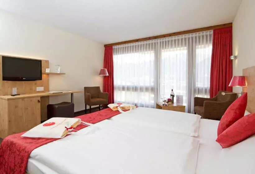 اتاق سوپریور با بالکن, Central Sporthotel Davos