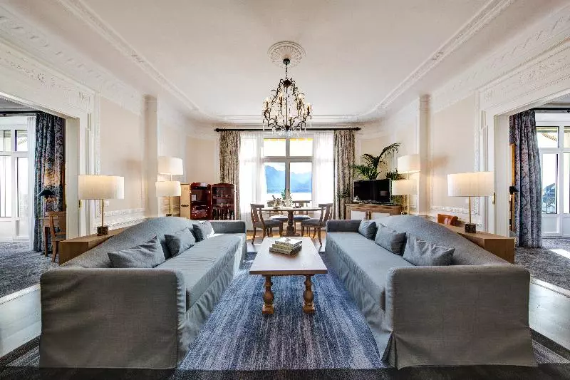 Suite with lake view, Fairmont Le Montreux Palace