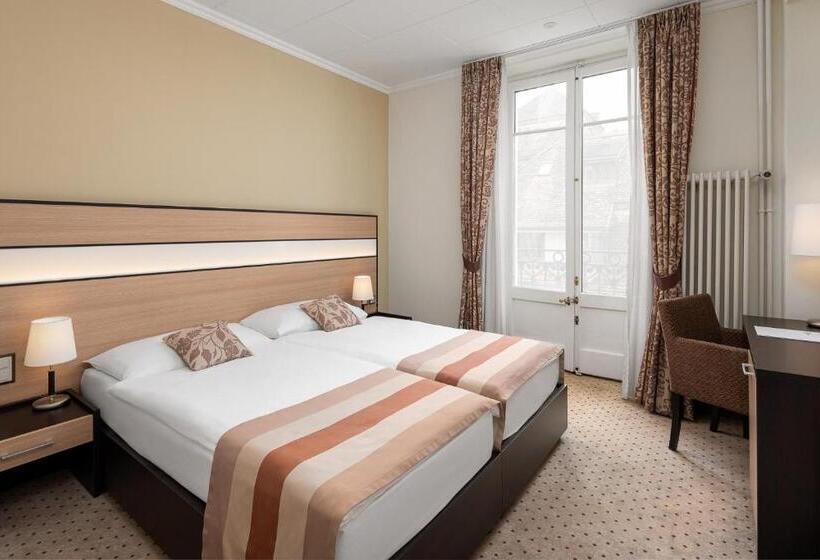 غرفة قياسية مطلّة علي البحيرة, Hôtel Des Alpes