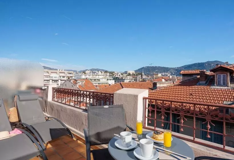 テラス付きデラックスルーム, Best Western Plus Hôtel Massena Nice