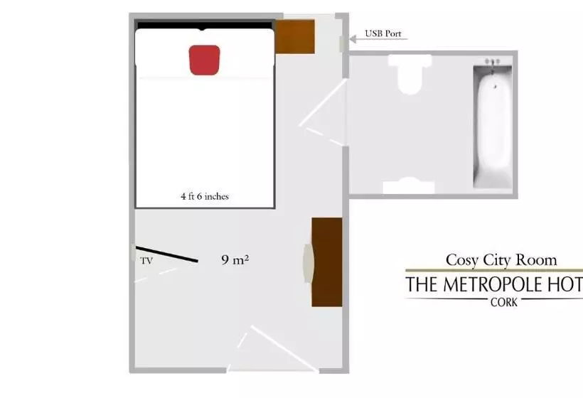 エコノミールーム, The Metropole Hotel Cork
