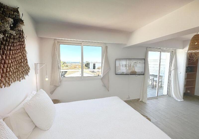 带露台的豪华间, Blanc Sable