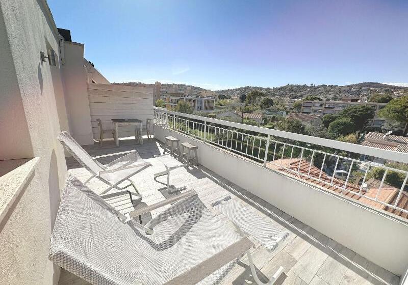 带露台的豪华间, Blanc Sable