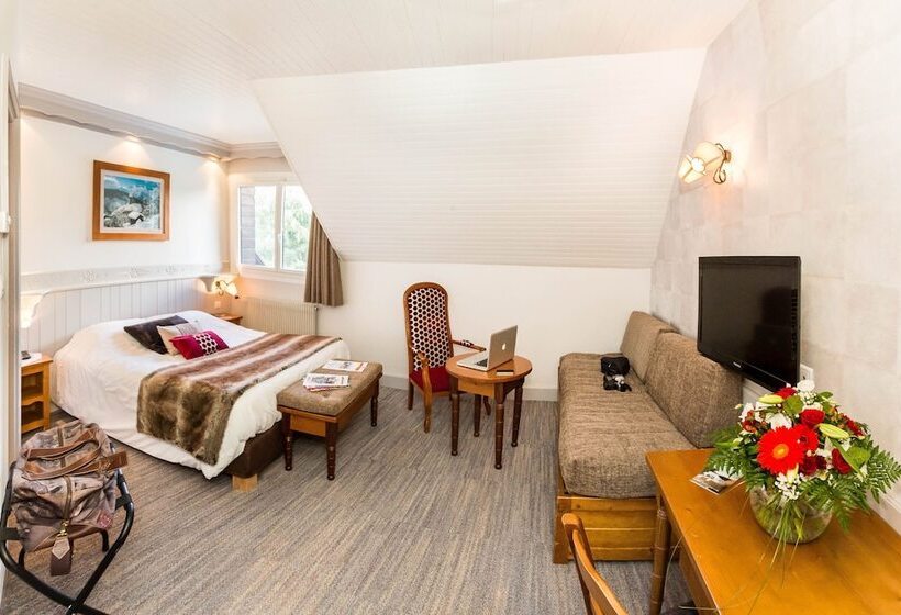 חדר סטנדרט לשלושה, & Spa Les Bartavelles