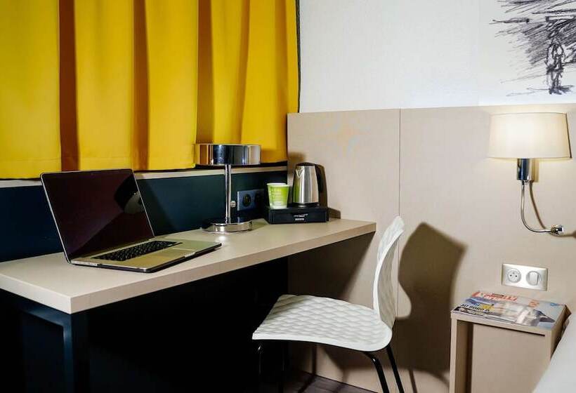 标准间带双人床, Hôtel Kyriad Lille Nord   Roncq