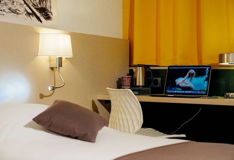 标准间带双人床, Hôtel Kyriad Lille Nord   Roncq