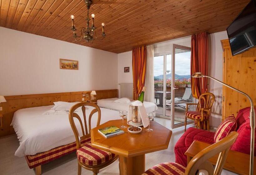 스탠다드 발코니 룸, Logis Hostellerie Motel Au Bois Le Sire