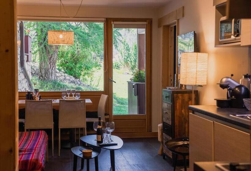 آپارتمان 1 خوابه, Hôtel & Chalets Le Samovar