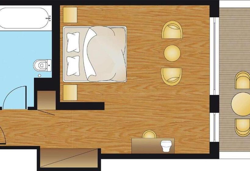 غرفة ديلوكس ذات إطلالة جانبية على البحر, Grecotel Filoxenia, Beach Luxury Resort